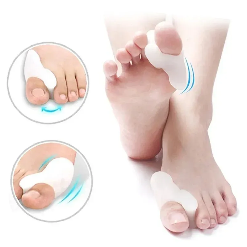 Silicone Gel Corrector de polegar Bunion Foot Toe Hallux Valgus Protetor Separador Ferramenta de cuidados com os pés de alisadores de dedo