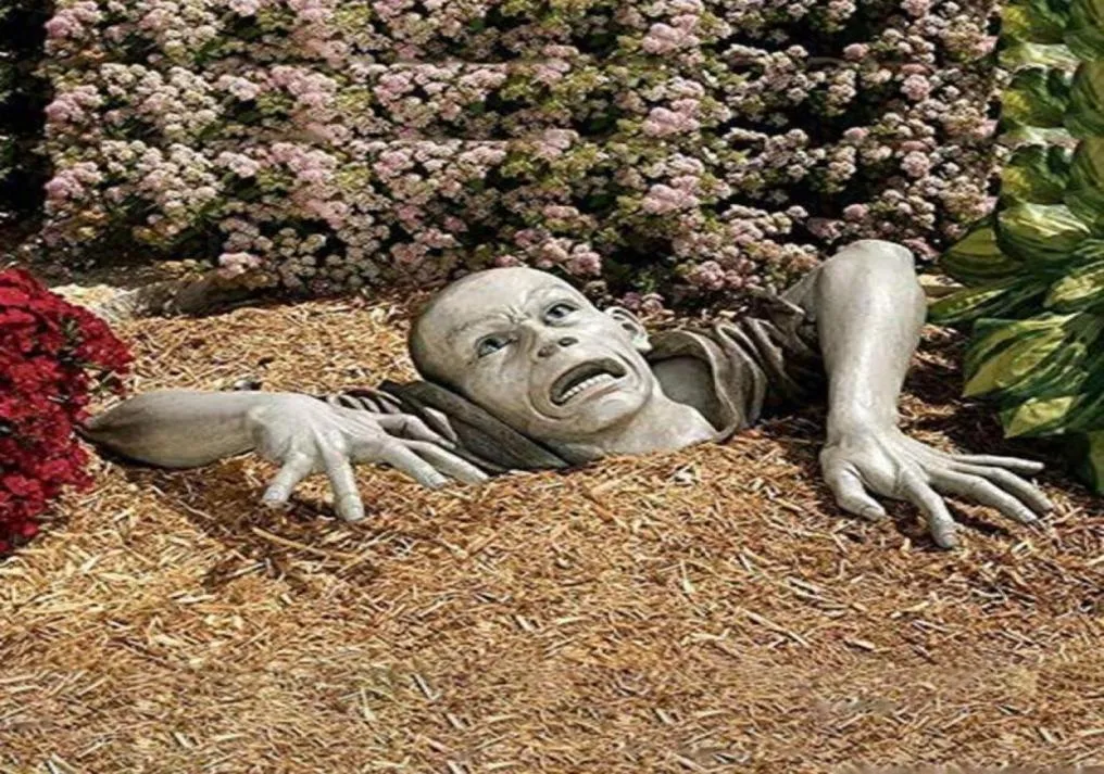 Decorazioni da giardino Decorazione scultura zombi di montclaire moors statue terror ornamento lifeleke per decorare de jardin6502287