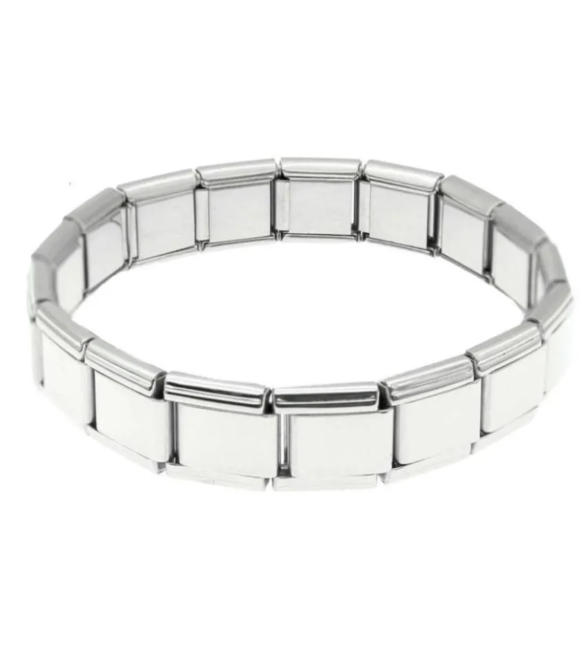 Bracelets modulaires en acier de liaison italienne 18pcs Bracelet de charme italien19153168939