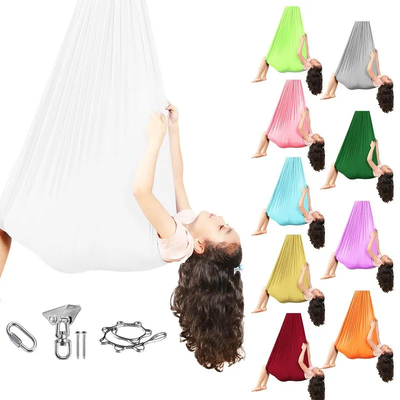 Balançoire Sensorielle Hamac - Tissu Respirant - Porte Jusqu'à 200 Kg - Pour Relaxation, Jeux Calmes, Intérieur/extérieur