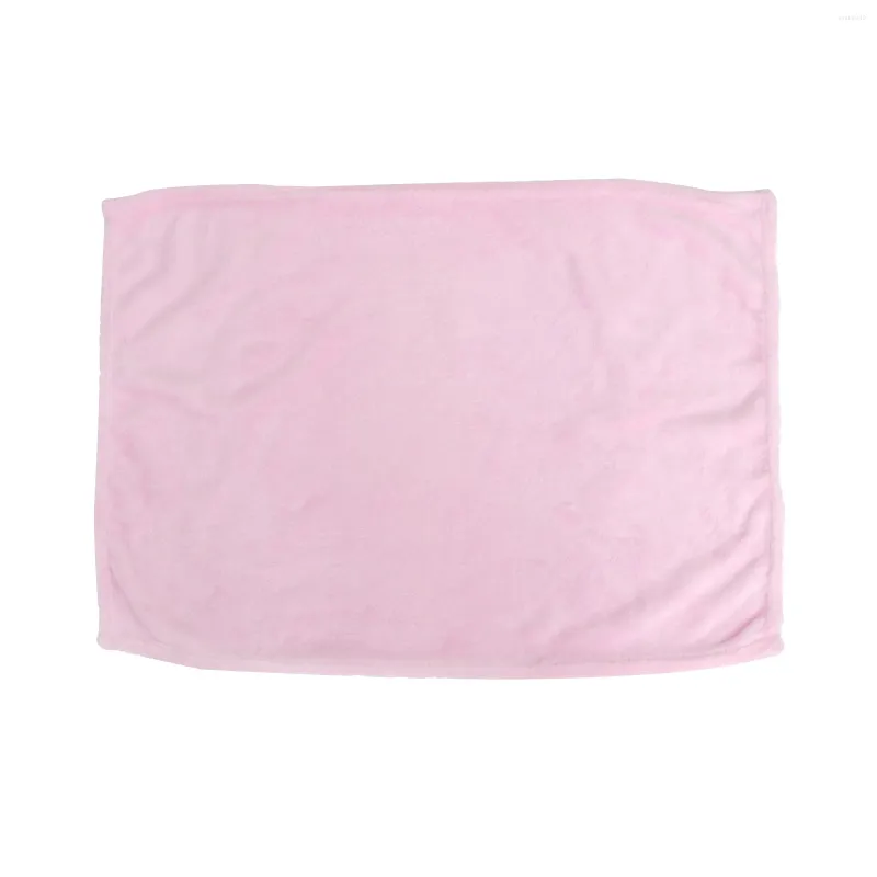 Blankets Gorgeous Flannel Fleece Pet Blanket Cozy Towel Solid Color Blanket(Pink)