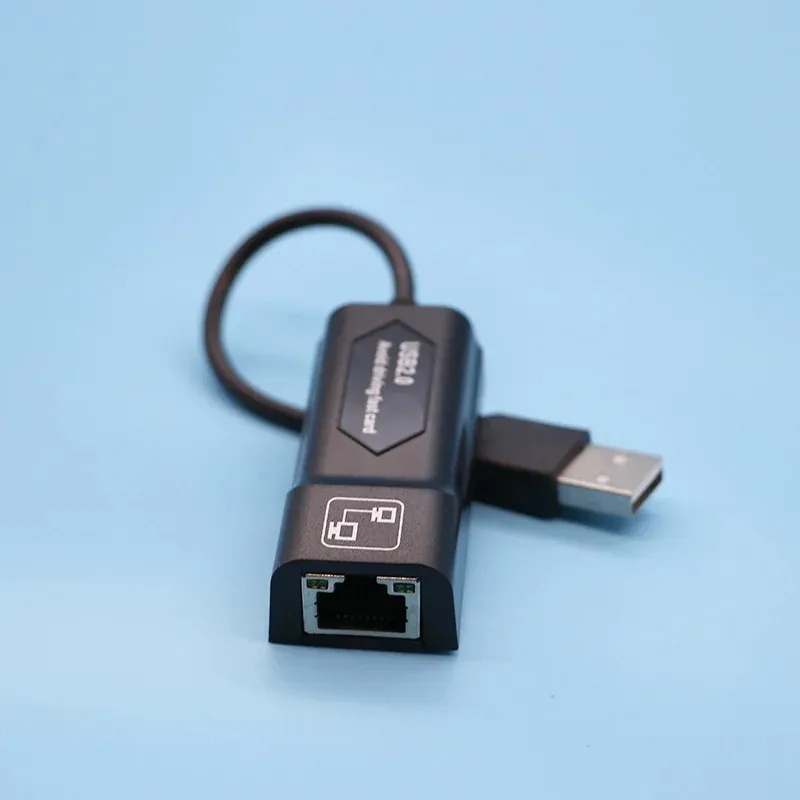 Adaptateur Ethernet USB Carte réseau USB 2.0 à RJ45 LAN pour Win7 / Win8 / Win10 ordinateur portable Ethernet USB