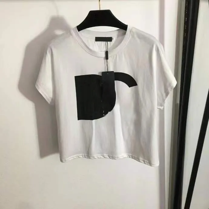 2024 Летняя повседневная футболка Дизайнерская одежда Женская Письмовая футболка с коротки