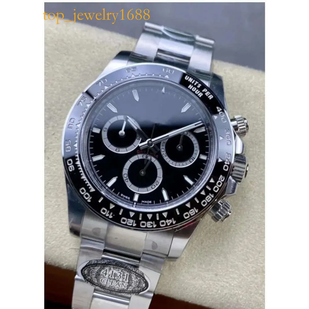 Clean Factory Super Edition Watches 126500 Black Ceramic 42 mm CAL.4131 Ruch Automatyczne zegarek mechaniczny Wodoodporny 904L ze stali nierdzewnej ze stali nierdzewnej