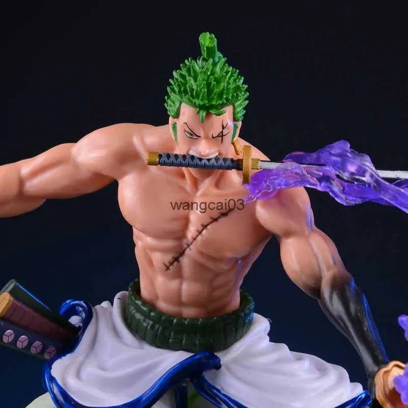 Action Toy Figures 17cm Anime One Piece Figure Roronoa Zoro Figures d'action PVC Statue Zoro Figurine Collection Modèle Toys pour enfants Cadeaux