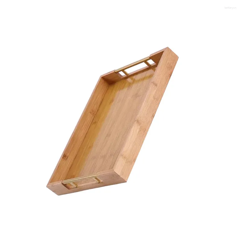Theebladen bamboe bak dinerbord benodigdheden keukengadget glad oppervlak voortreffelijke huishoudelijke huishoudelijke accessoires lange handgreep multipurpose