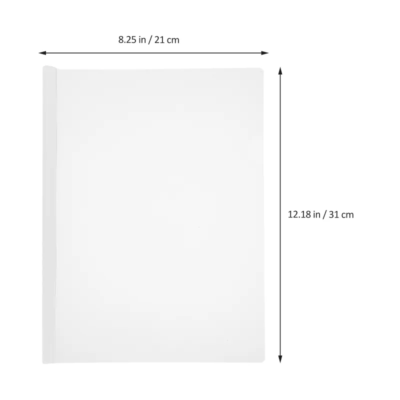 Transparent Cover For File Transparent Folder Set Clear Plastic Document Folders With Sliding Bar ...