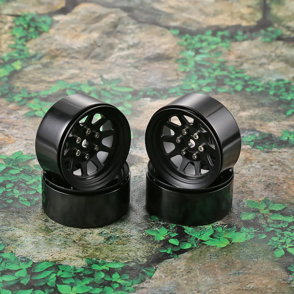 1/10 Scale RC Car Beadlock Wheel Rims Compatible with Axial SCX10 and ...