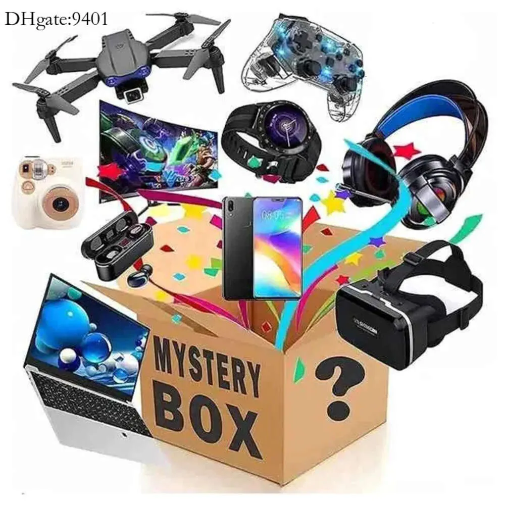 Box Lucky Mystery Random Envoi de casquettes Bluetooth Elets Bluetooth Articles de chargeur sans fil 100% surprise Cadeau de Noël surprise