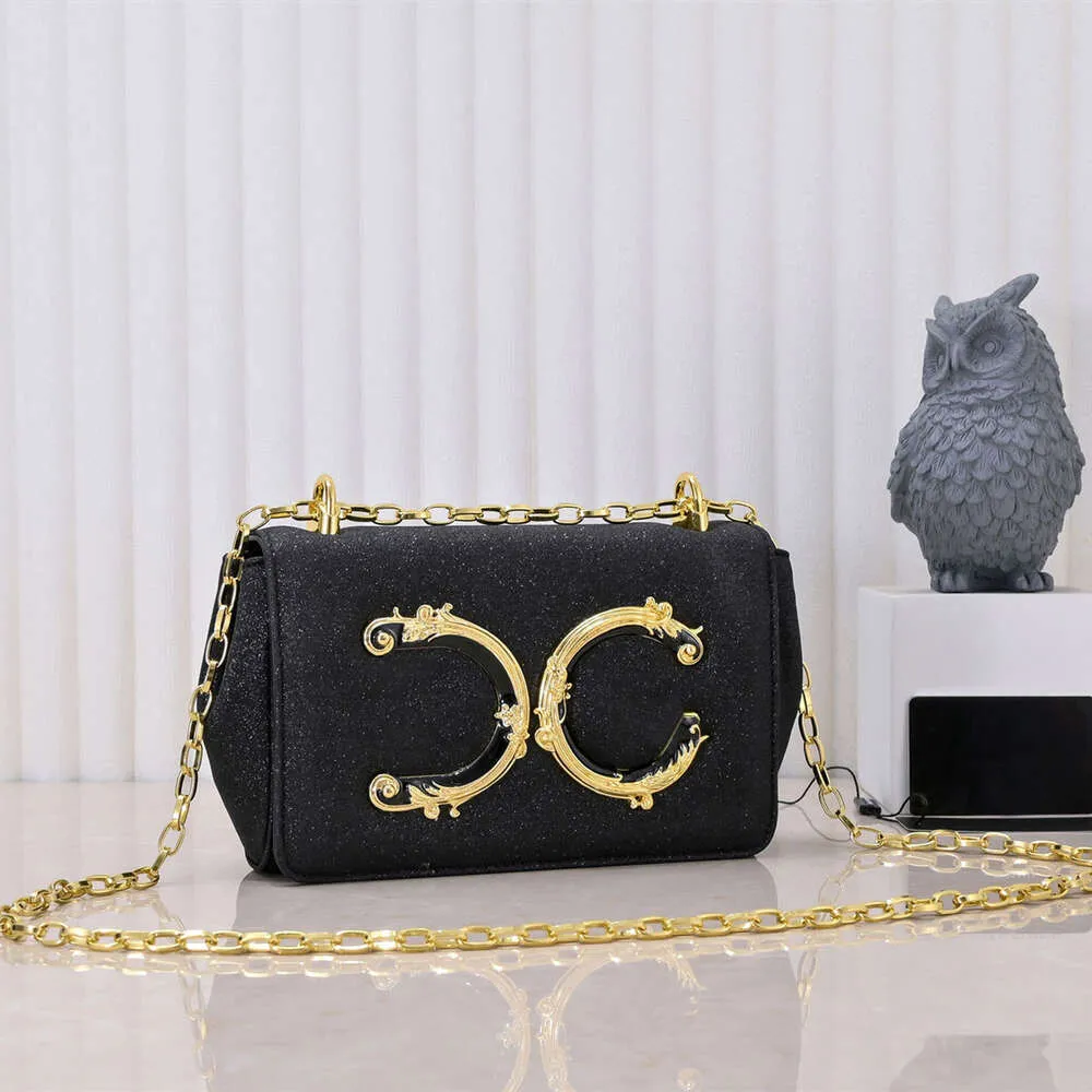 Luxury Designer Shoulder Bag Fashion Gold Letter D Crossbody Bags Classic Vintage Women Evening Dress Chain Bag High Quality Handbag Purse