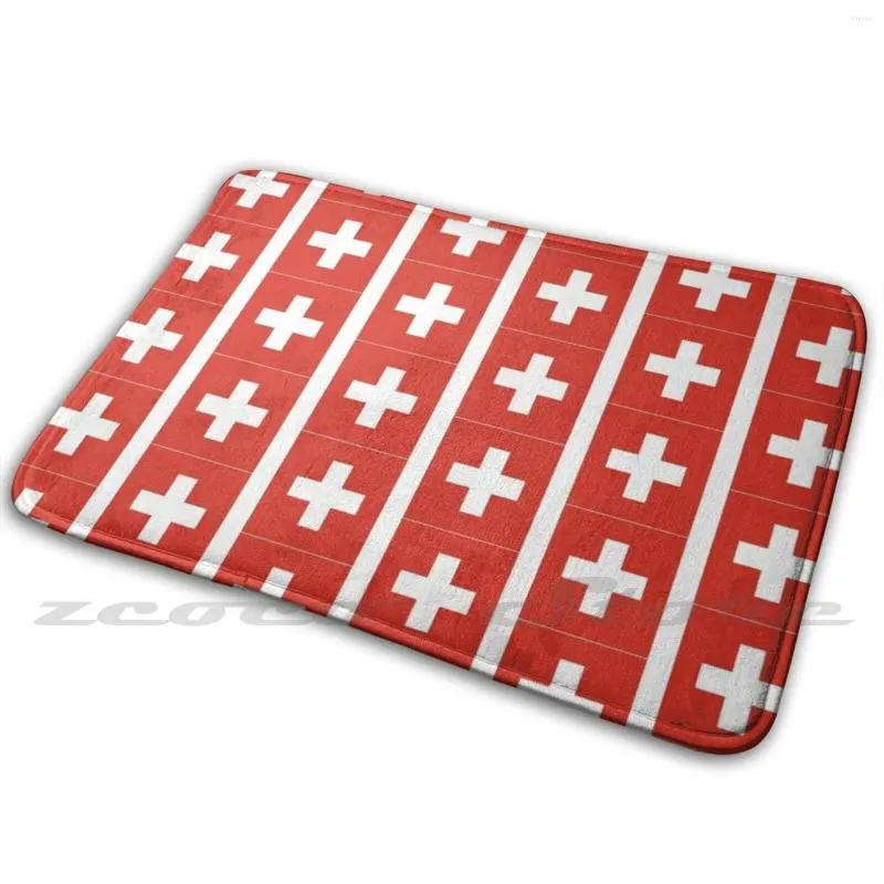 Mattor Jag älskar Schweiz-Country Code T-Shirt Sticker Soft Non-Slip Mat Rug Carpet Cushion Schweiz Iheart Graphic