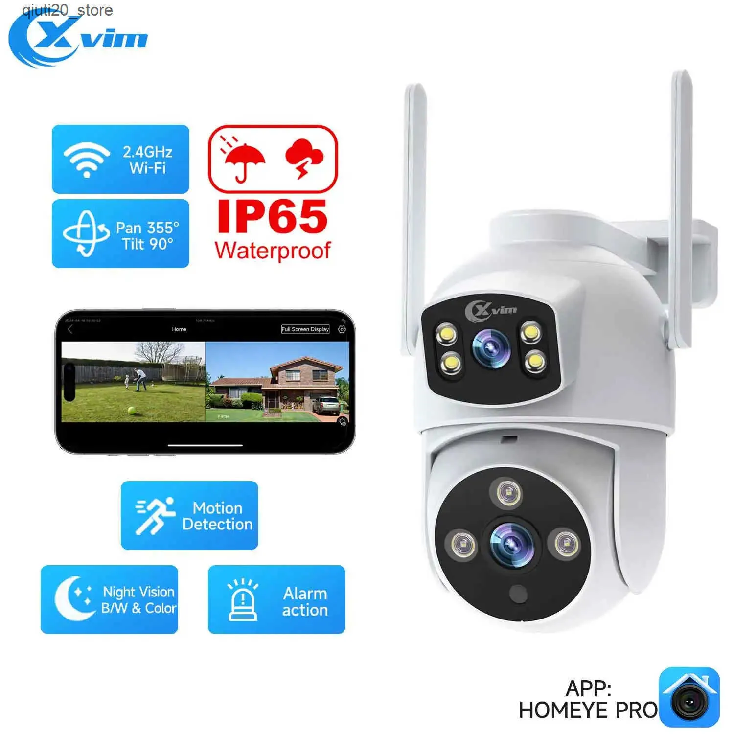 Save Big on Bulk Outdoor Ip Surveillance Cameras XVIM 6MP WiFi Security  Camera Outdoor Dual Lens, AI Human Detection, IP Cam Surveillance Best  Deals