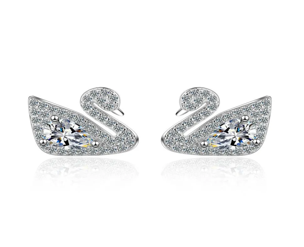Little Lovely Earrings Zircon Diamond Studs Girls Fashion Party Jewelry Birthday Gift2106972