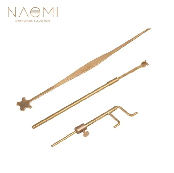 Naomi Brass Violin Luthier Toolsサウンドポストゲージ測定者レトリバークリップセットバイオリンパーツアクセサリー3924831