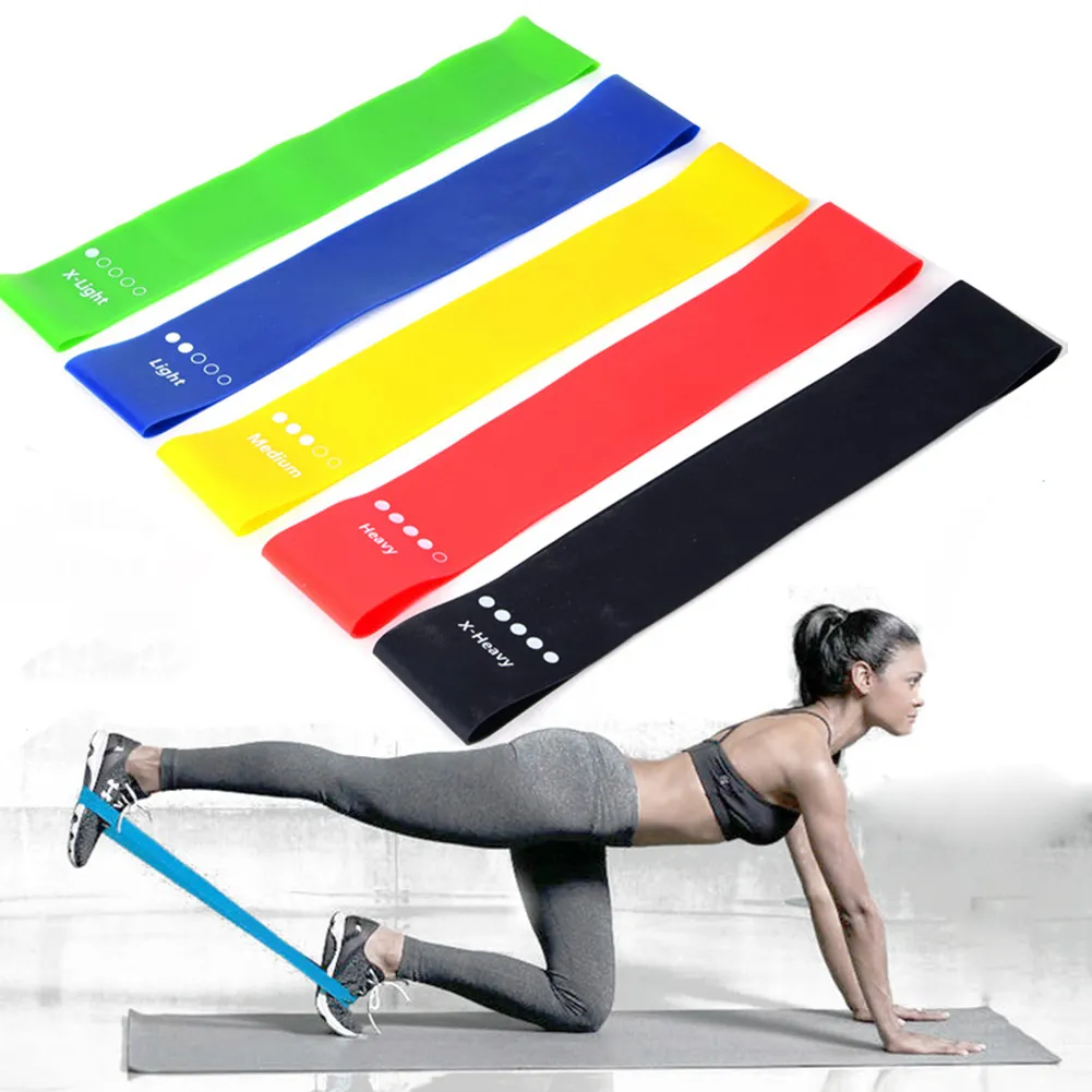 Save Big on Bulk Gym Equipment Elastic Bands Workout Yoga Bands 5pcs  Lightweight TPE Elastic Belts For Stretching, Portable Resistance Bands Set  For