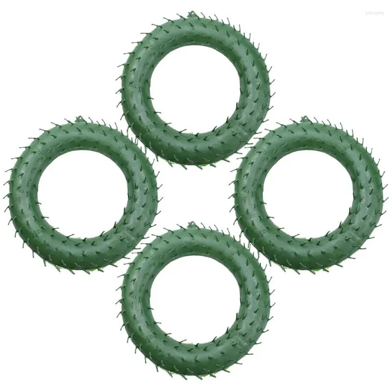 Decorative Flowers 4 Pcs Wreath Frame Making Tool Decor Durable Christmas Round Aquatic Plants Accessories DIY Form