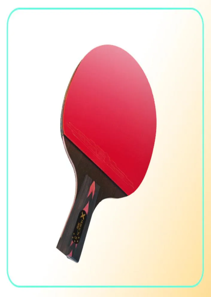 Huieson 2sts Carbon Table Tennis Racket Set 56star New Upgraded Ping Pong Bat Wenge Wood Fiber Blade With Cover1705264