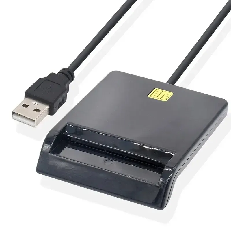 2024 X01 Lecteur de carte à puce USB pour carte bancaire IC / ID lecteur de carte EMV de haute qualité pour Windows 7 8 10 Linux OS USB-CID ISO 7816 pour USB Smart