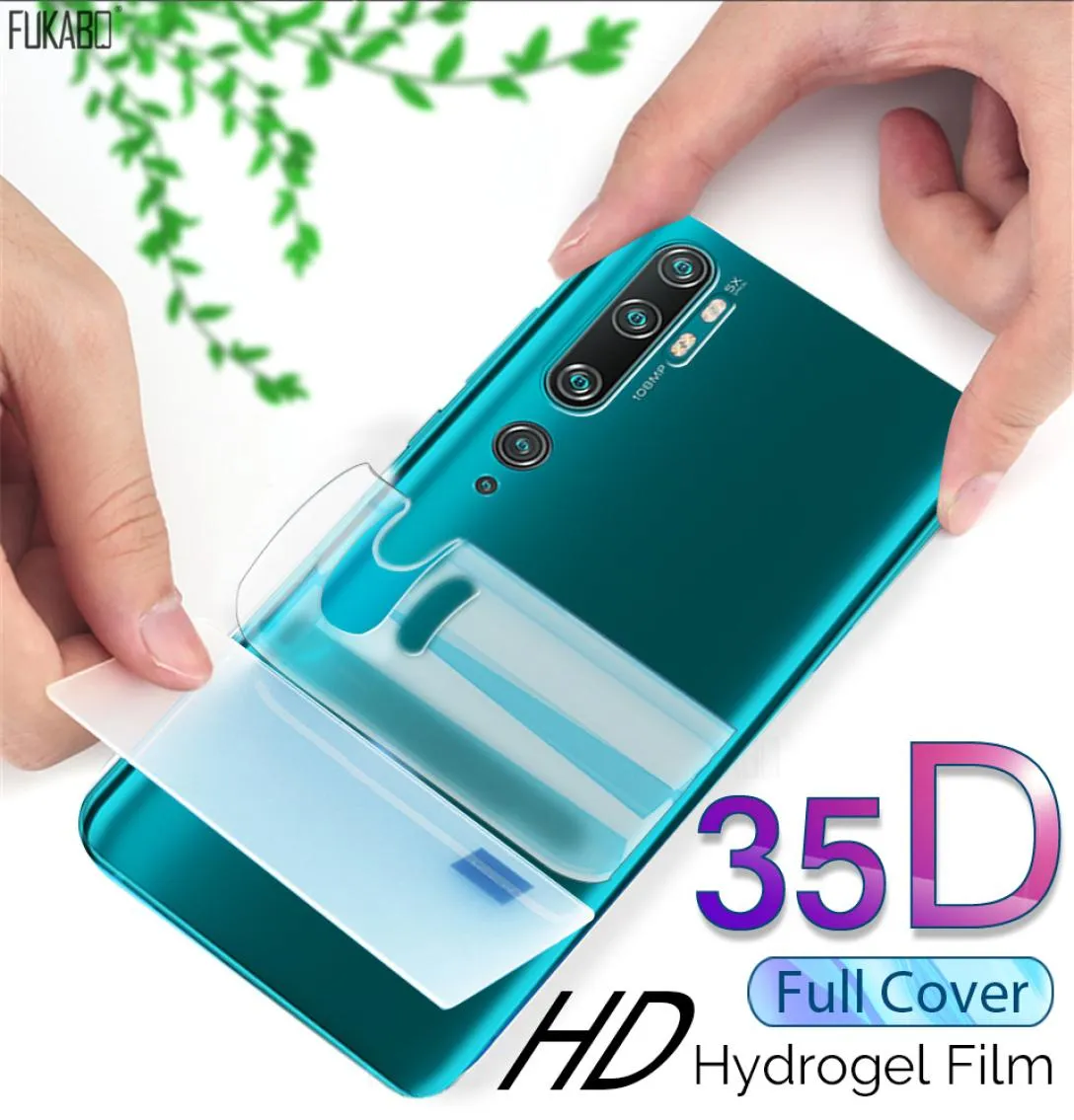 Film di idrogel posteriore anteriore 35D per Xiaomi Redmi Note 9S 8 Pro MI Nota 10 Pro Protettore per MI 10 9T Pro 10 Lite Not Glass8364957