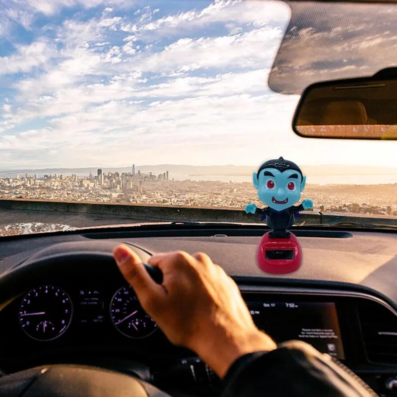 Mubco Buddha Monk Solar Powered Model Head Shaking | Car Home Decoration Figurine Toys - Buddha