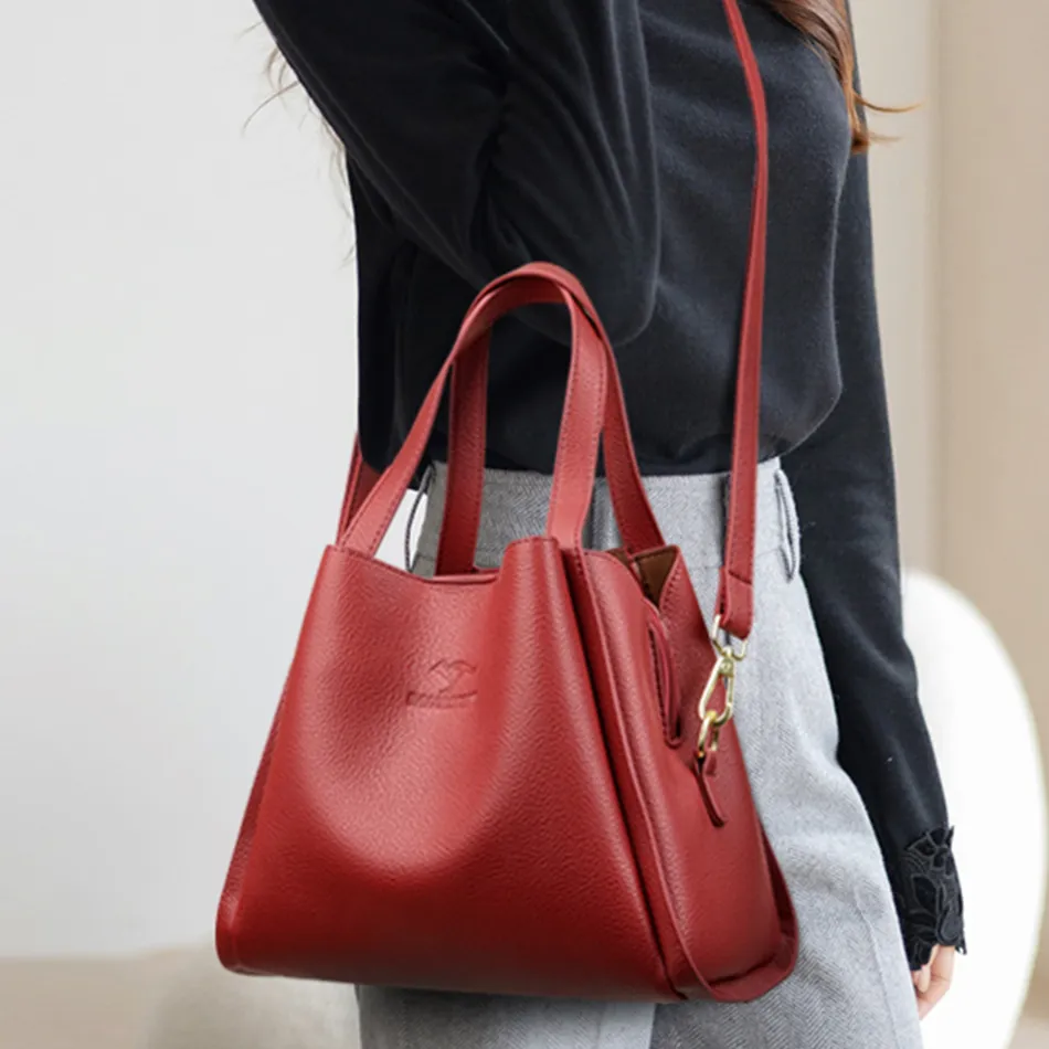 関税なし 送料無料 Leather Handbag DHgate.com:Top-quality Leather Large Handbag - Versatile