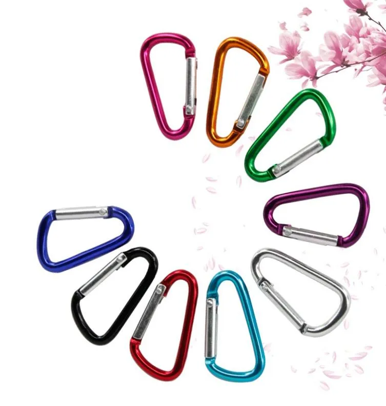 Carabiner Ring Keyrings Chaînes de sports de sport extérieur