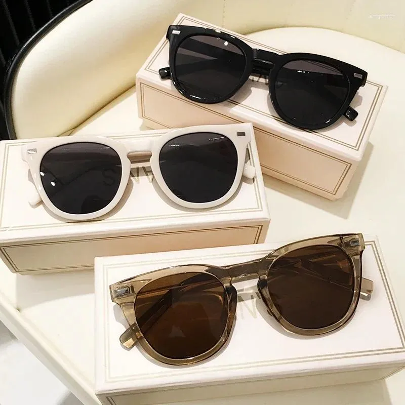 Solglasögon vintage fyrkantiga man kvinnor nit retro solglasögon UV400 skydd sommarförare glasögon
