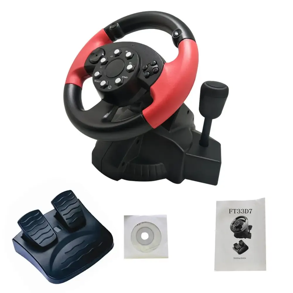 Tekerlekler FT33D3 için Gamepad D7 Serisi 200 Derece Döndürme Açısı PS 3/PS 2/PC için çift motor titreşimi (DinPut/Xinput/Steam) Bilgisayar için