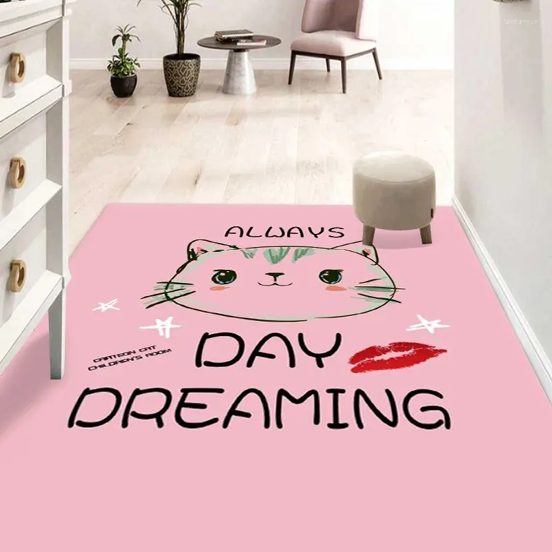 Carpets Teenage Girl Ins Style Bedroom Carpet Room Cartoon Children Children Entry Entry Entry Mat