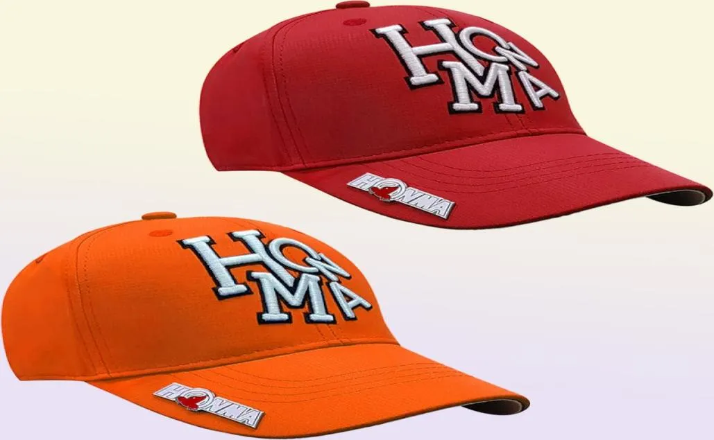 Nowa wysokiej jakości Unisex Honma Golf Hat 5 kolorów haftowane sporty na świeżym powietrzu, czapka golfowa Q09112498580