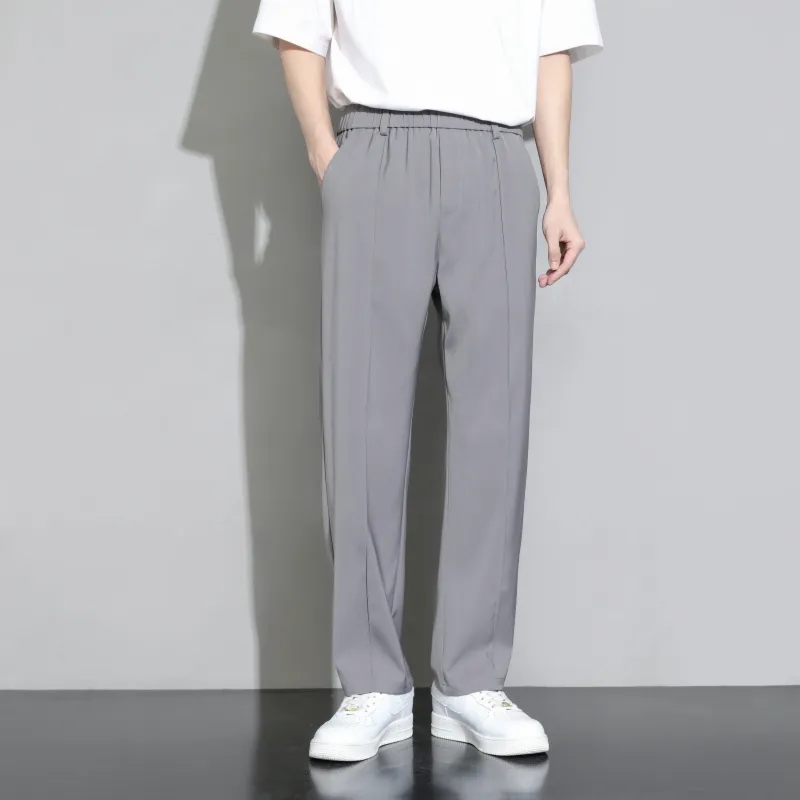 DHgate.com:Solid Wide-Leg Trousers: Comfortable Oversized