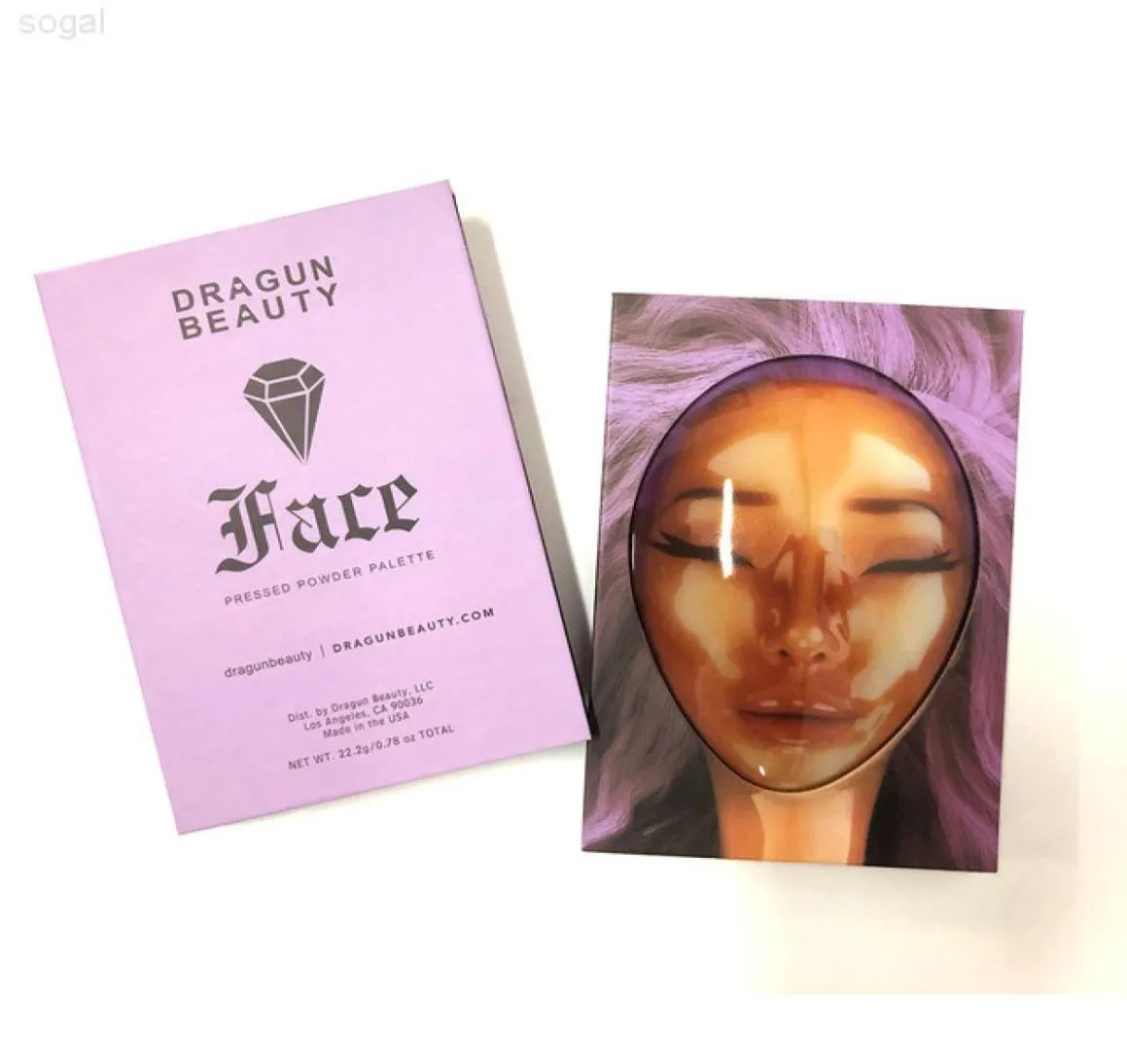 2021 Brand New Dragun Beauty Face Pressed Powder Palette Contour Blush Highlight Makeup High Pigmentation Cosmetic Palettes S1232398