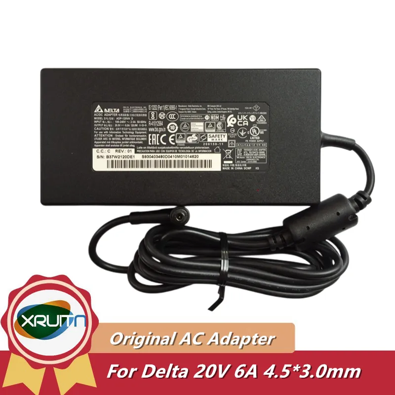 Delta ADP-120VH D 20V 6A 120W Laptop Power Adapter For MSI GF63 -RS – Used