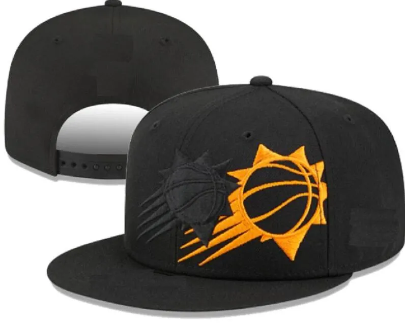 American Basketball Phoenix''Suns''Snapback Hats Teams Luxury Designer Finals Champions Locker Room Casquette Sports Hat Strapback Snap Back Justerable Cap Cap Cap