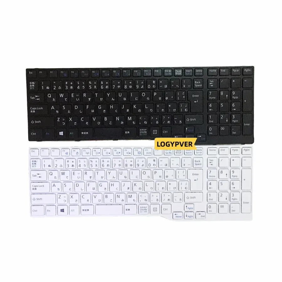 Keyboards JP Laptop Keyboard For Fujitsu Lifebook A544 AH544 A555 AH564 AH574 AH53M AH42 AH555 AH42S Black White
