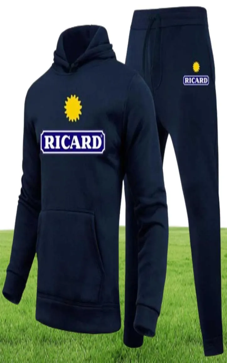 MEN039s Tracksuits Pezzi set di tuta da binari con cappuccio con cappuccio con cappuccio Sport Sport Mash Sports Running Sports Awear Ricard Men Br2933477