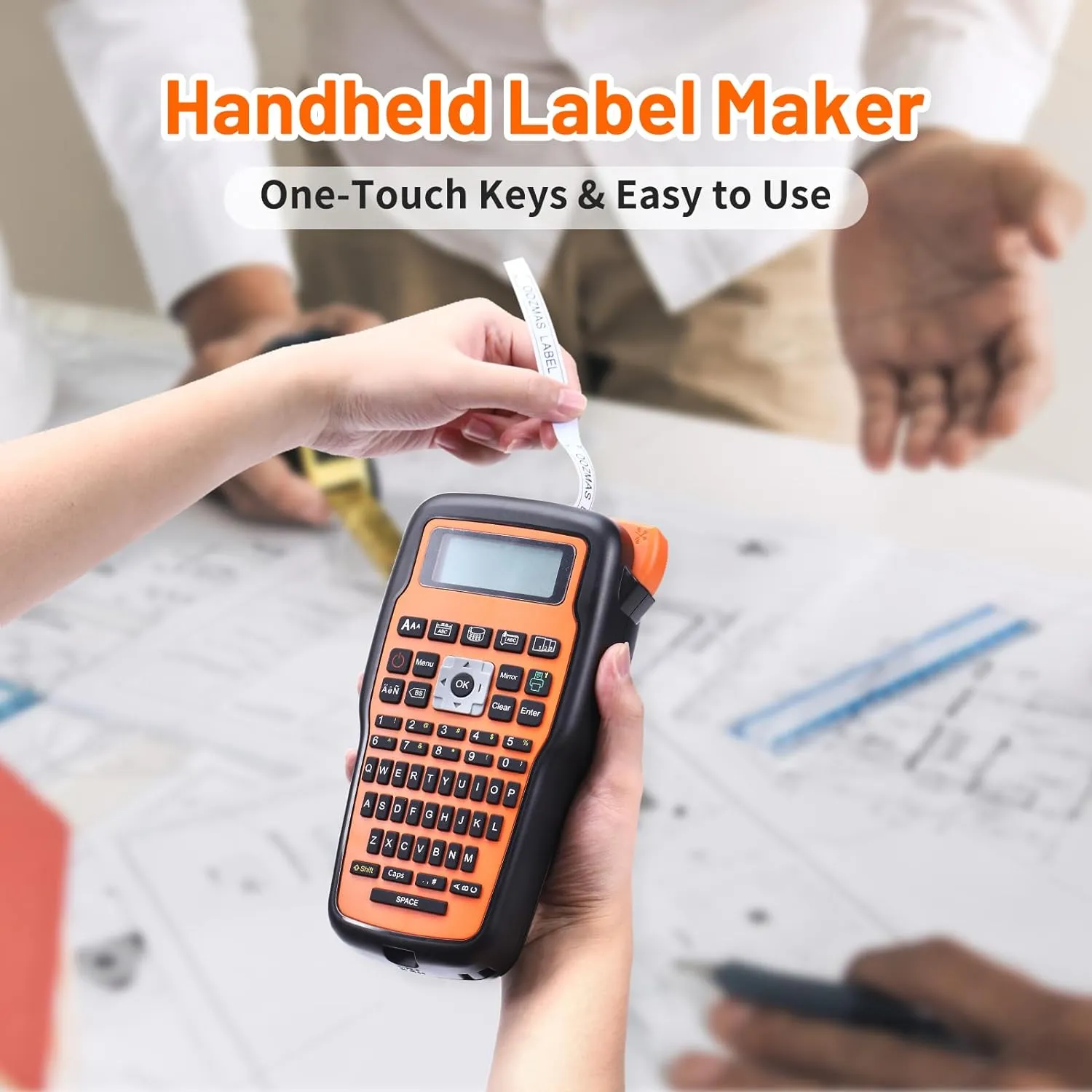 Portable Label Maker: Handheld Labeling Printing Machine with QWERTY ...