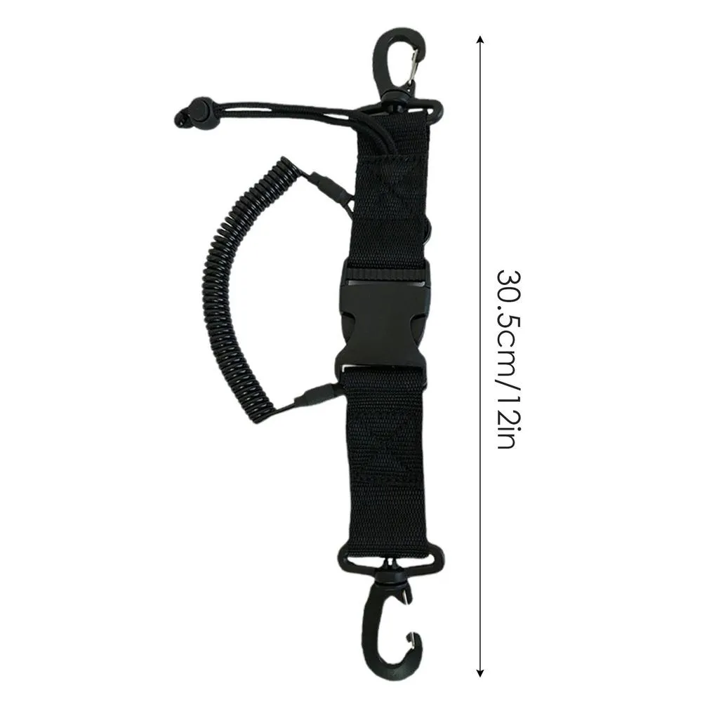 Spring Coiled Safety Tether Scuba Diving Lanyard With Quick Release - For  Cameras & Lights Spring Coiled Lanyard