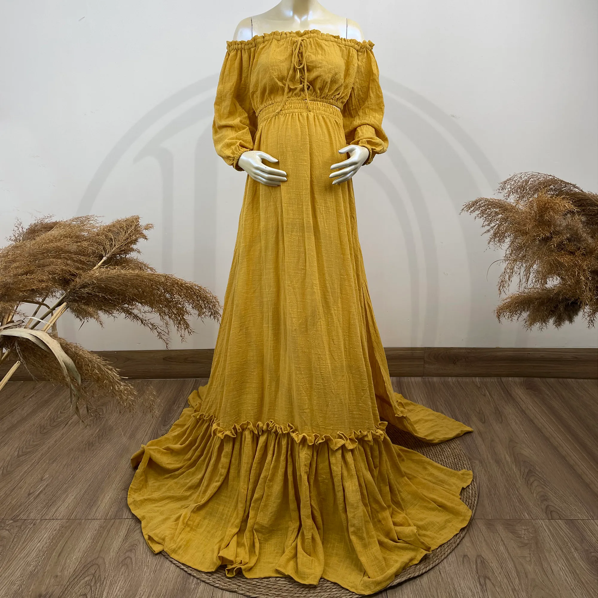 Don&Judy Boho Off The Shoulder Cotton Jersey Maternity Dress for Photo  Shoot and Baby Shower from Dhgate Albums&Books - price 217.3