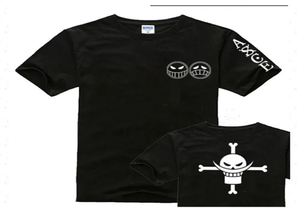 Men039s T-shirts anime one pièce Edward Gate Beard Vêtements hommes à manches courtes coton tas hip hop331a5331548
