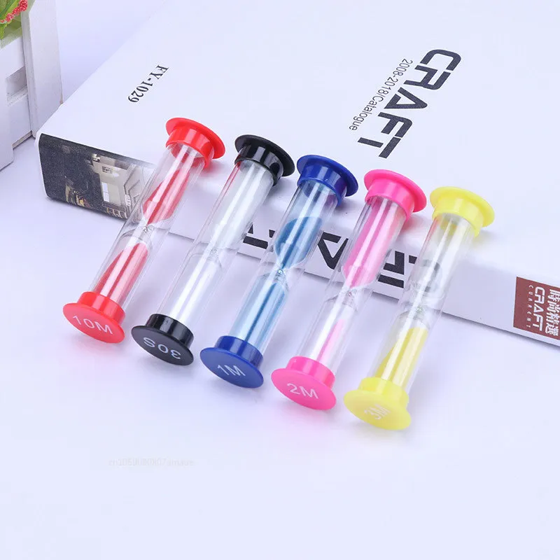 Temple Lodge Sand Timers - Pack Of 6 Colorful Hourglasses - 1 To 30 Minutes - Visual Timer For Kids & Classroom