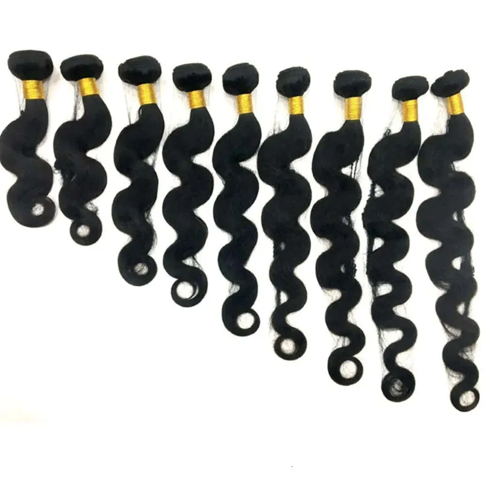 9A Braziliaanse Peruaanse lichaamsgolf Virgin Hair Bundels Indiase Maleisische lichaamsgolf menselijk haar weven bundels natuurlijke kleur gaga queen