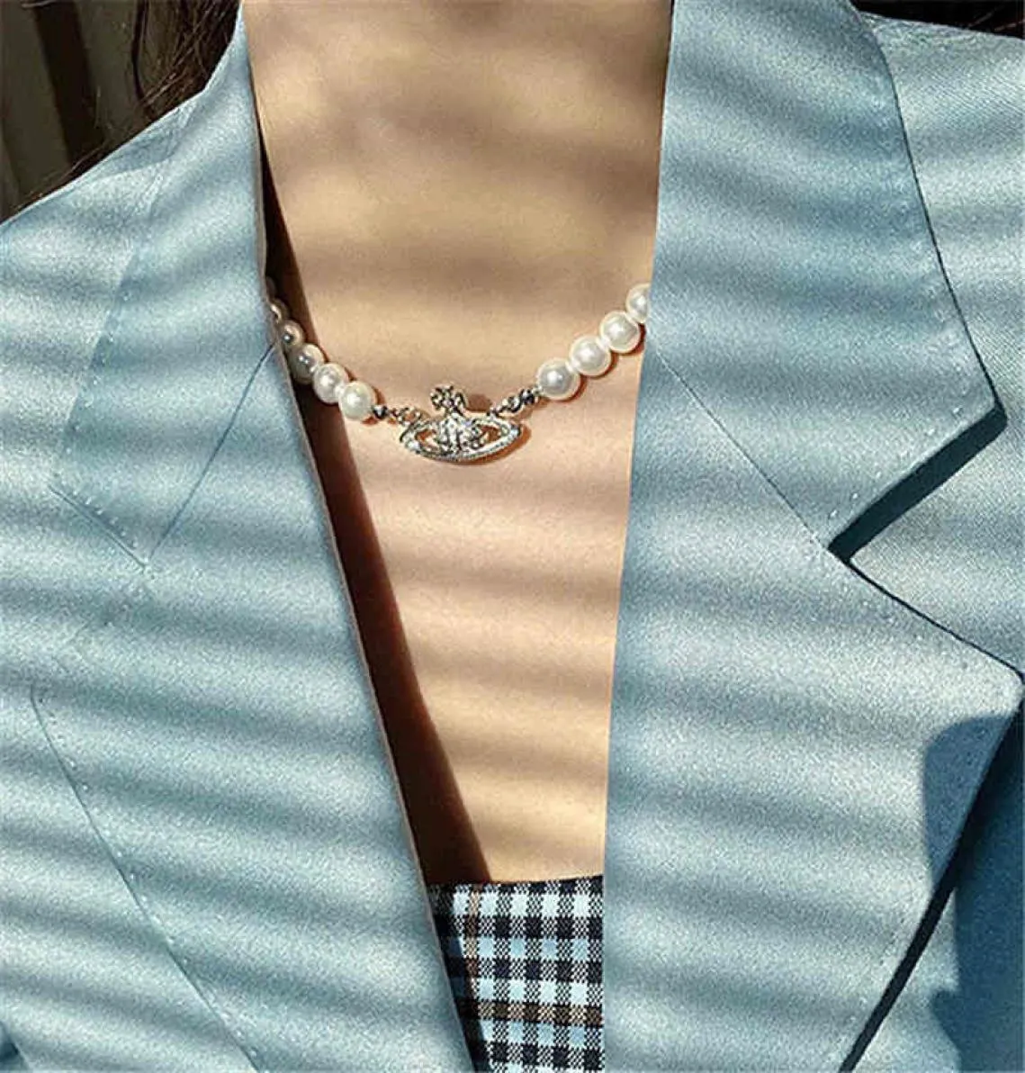 Brand 2021 Collier de planète de perle de la mode