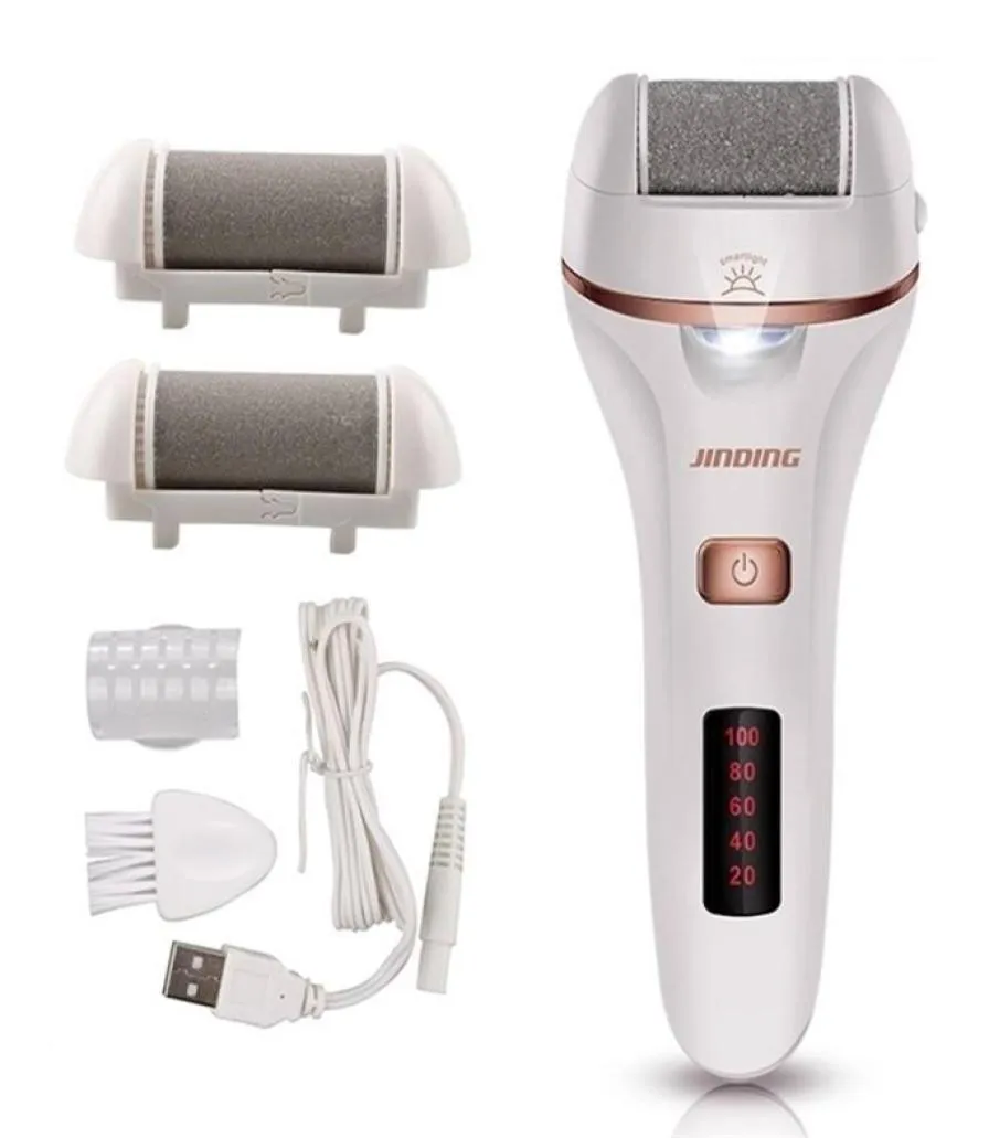 Fotbehandling Elektrisk fotfil Grinder Dead Dry Skin Callus Remover Rechargeable Feet Pedicure Tool Foot Care Tools for Hard CR2847492