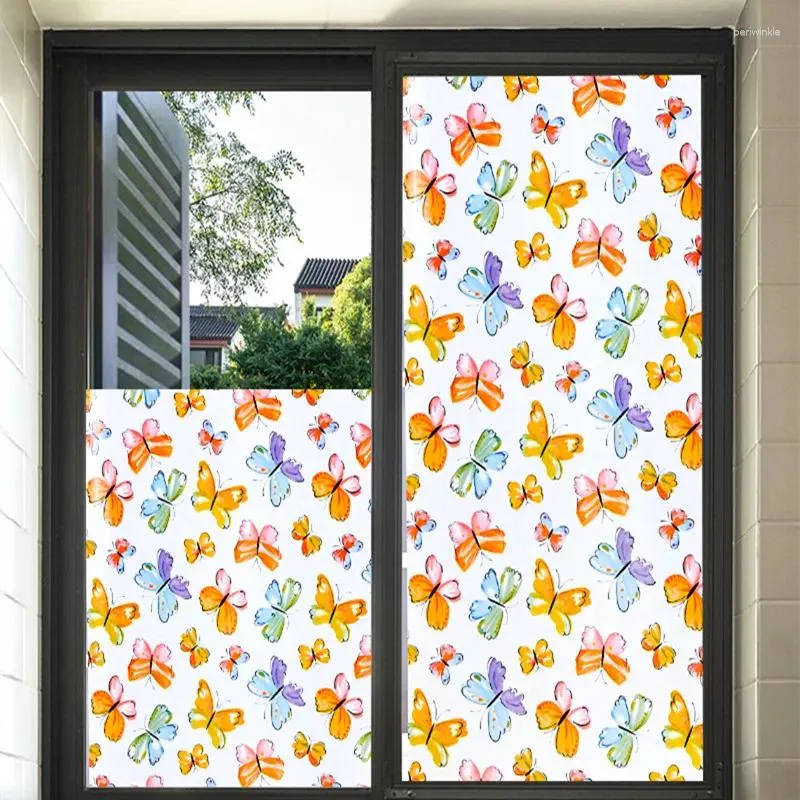 Fensteraufkleber Vielfalt an klebstofffreiem statischen Glasfilm undurchsichtiger 3D-Badezimmeraufkleber Anti-Privacy Decorative Kühlergrill
