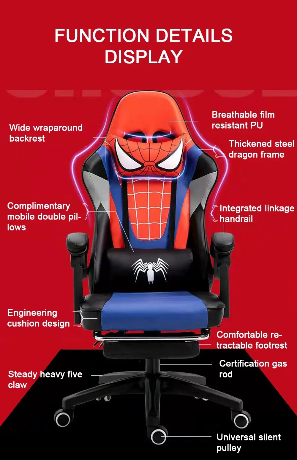Amazon Healgen Back Massage Gaming Chair With Footrest Gaming