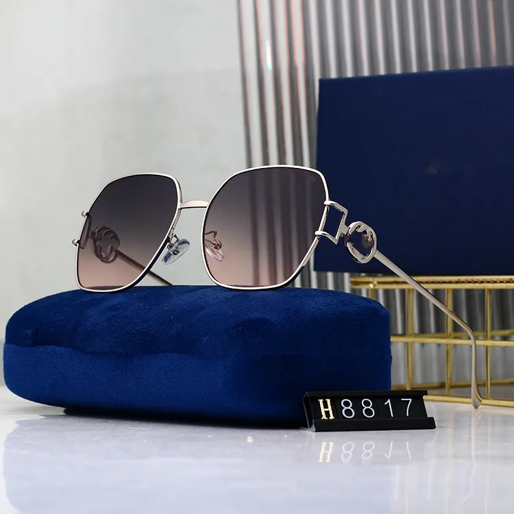 Oversized Aviator Sunglasses Men Women Vintage Metal Frame  display picture 1