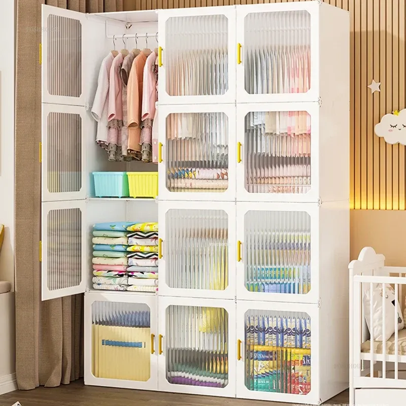 衣服用のプラスチック引き出し、ベッドルームワードローブ：子供の部屋