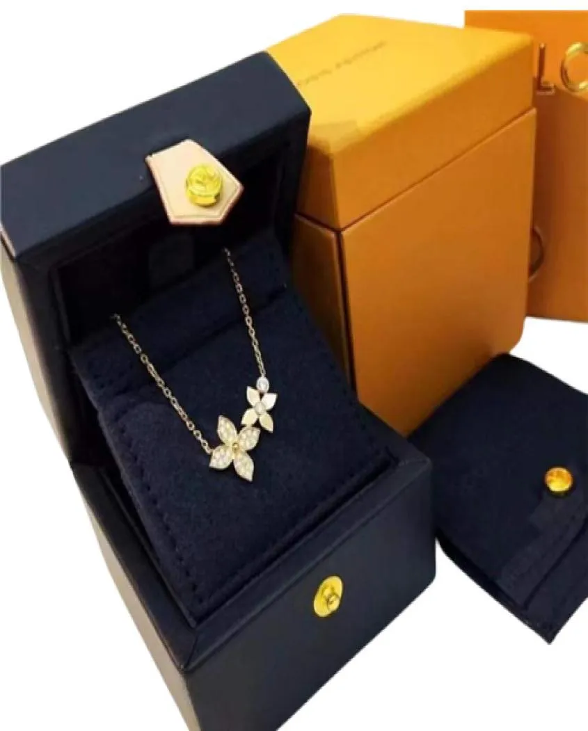 Designer sieraden kettingen hangschakel charme bloem goud liefde v ketting vrouwen ringen armbandbanden armband liefhebbers van hangers ketting HEA7678121