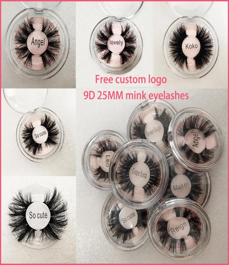 NYA 9D Mink Eyelashes Eye Makeup Mink False Lashes mjuka naturliga tjocka falska ögonfransar 25 mm ögonfransar förlängning skönhetsverktyg 16 styl3703981